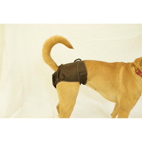 Seasonals 41110BRN Washable Female Dog Diaper; Brown - Small 41110BRN - main